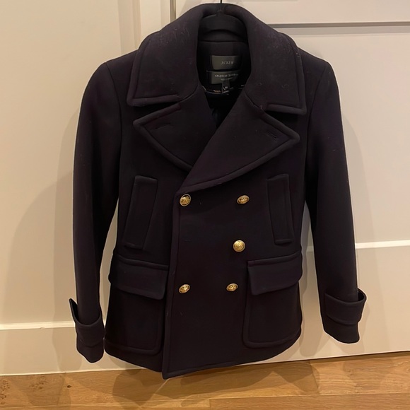 J. Crew Jackets & Blazers - J Crew navy pea coat